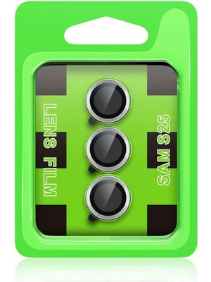 Zemira Home Newface Samsung Galaxy S25 Raze Metal Kamera Lens - Gümüş