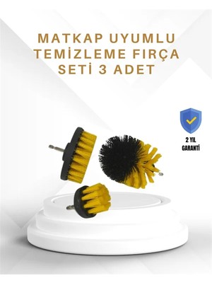 Zemira Home Yüksek Devirde Etkili Temizlik Sağlayan Matkap Ucu Fırça Seti