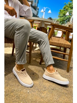 Marmara Qumasch CH173 - Kbt Velluto Erkek Ayakkabı Bej