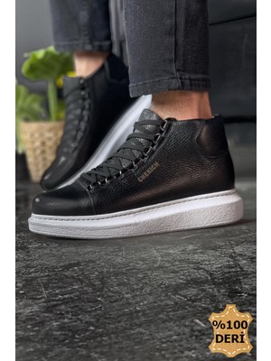 Marmara Qumasch CH258 - Dbt Roma Deri Erkek Bot Sıyah