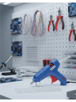 Zemira Home Hobi ve Tamir Işleri Için 60 W Silikon Tabancası 11 mm 5 Silikon Hediyeli