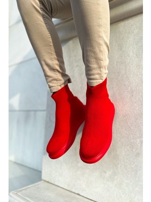 Marmara Qumasch CH207 - Trt Maglieria-T Erkek Ayakkabı Kırmızı