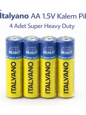 Marmara Qumasch Italyano Aa 1.5V Kalem Pil 4 Adet Super Heavy Duty 1 Paket