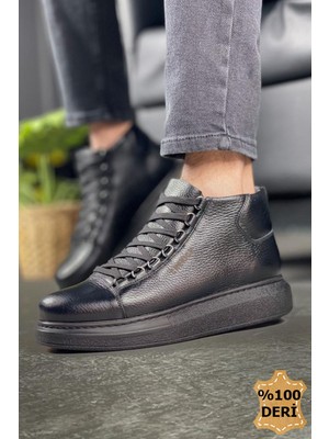 Marmara Qumasch CH258 - Cst Roma Deri Erkek Bot Sıyah