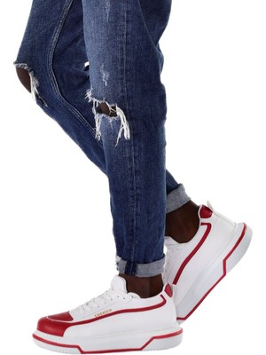 Marmara Qumasch CH241 - Cbt Signature Line Up Erkek Ayakkabı Kırmızı / Beyaz