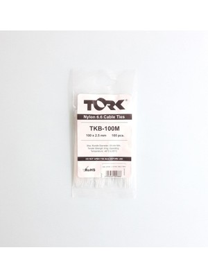 Marmara Qumasch Tork Beyaz Kablo Bağı 2,5X100