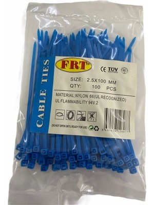 Marmara Qumasch Frt Mavi 2,5X100 Kablo Bağı
