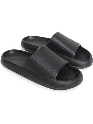 Marmara Qumasch TRL001 - Poliüretan Erkek Terlik Sıyah