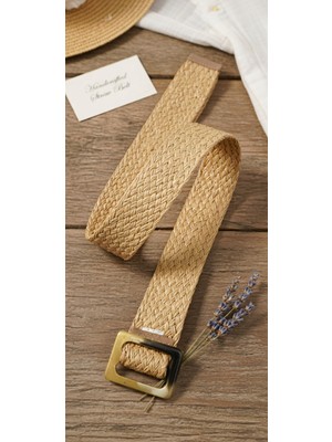  hasır bohem tarzı kemer unisex 90 cm