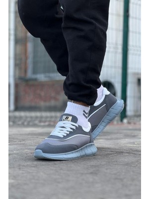 Dua Giyim Gri Triko Erkek Spor Ayakkabı