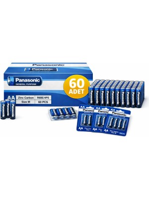 Marmara Qumasch Panasonic Aa Kalem Pil Zinc Carbon R6 1.5V General Purpose 4lü 15PAKET