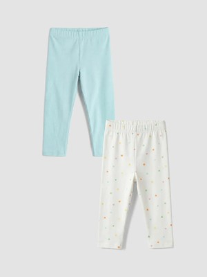 LC Waikiki Beli Lastikli Baskılı Kız Çocuk Tayt 2 Li  (#ref!)