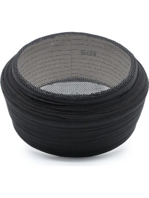 Sarıkhane Fileli Sarık – Siyah Kumaş – Siyah Takke – Düz Sarım – Fileli – 7 Metre