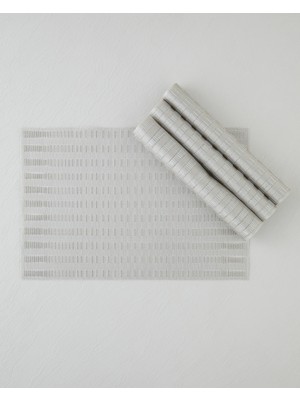 English Home Gridify Pvc 4'lü Amerikan Servis 30X45 cm Bej