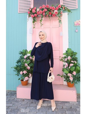 Nisum Moda Degajeli Sandy Pantolonlu Takım