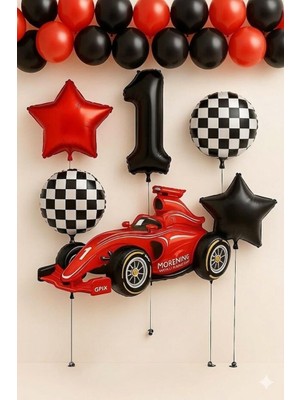 Çıtı Pıtı Store Yarış Araba Temalı Doğum Günü Parti Konsepti Yaş Balon Set