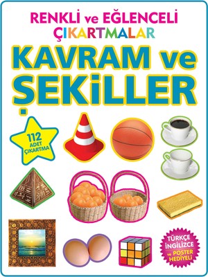Renkli ve Eğlenceli Çıkartmalar Kavram ve Şekiller
