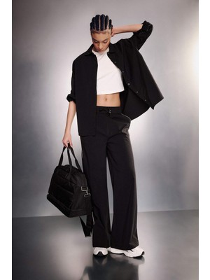 DeFacto Airtech Standart Fit Geniş Paça Dokuma Sporcu Pantolon G2230AX26SP