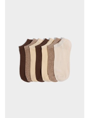 DeFacto Kadın 7'li Pamuklu Patik Çorap E9985AXNS