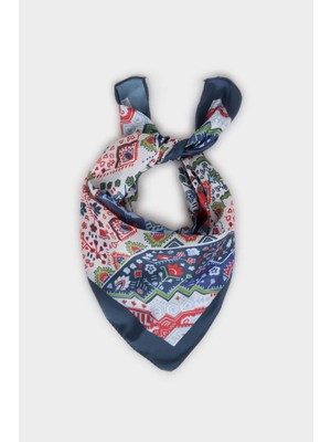 DeFacto Kadın Şal Desenli Saten Fular H1626AX26SM