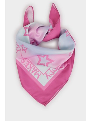 DeFacto Desenli Saten Fular Kız Çocuk H4037A826SM