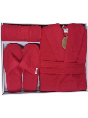 Özdilek Colourist Kırmızı Banyo Bornoz Seti Orijinal Ürün