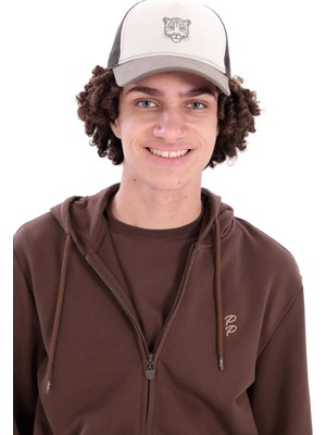 Jaguar Nakış Detaylı Erkek Haki Cap Şapka