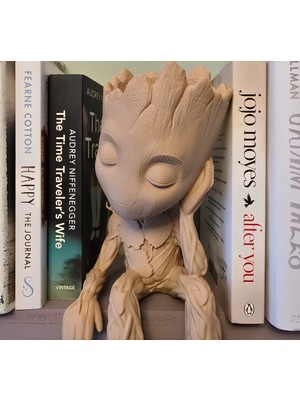 Karerca Groot Figür Dekoratif Figür Obje Groot Kitaplık Süsü Kitap Tutucu