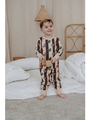 Oh la la Koala For Little Ones Kazak Baskılı Color Shapes Çocuk Pijama Seti