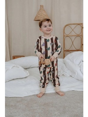 Oh La La Koala Kazak Baskılı Color Shapes Çocuk Pijama Seti