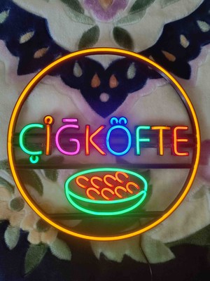 Kamer Neon LED Işıklı Çiğköfte