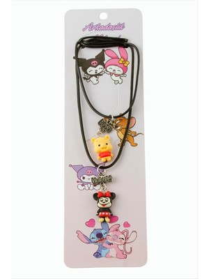 Store Mania Ieg™ Çzgflm Karakteri Arkadaşlık Kolyeleri (Çift Kolye)