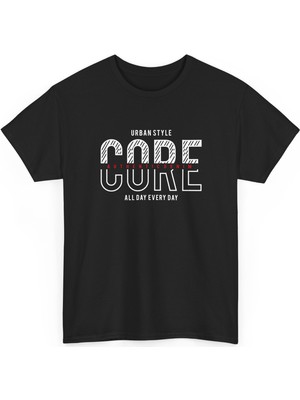 Tişört Kodu Code Core Urban Style Regular Fit Erkek Tişört – Modern Grafik Tasarımlı Streetwear Tişört