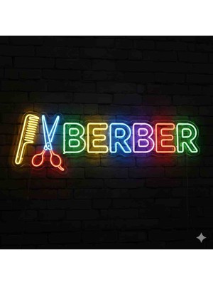 Kamer Neon LED Işıklı Berber