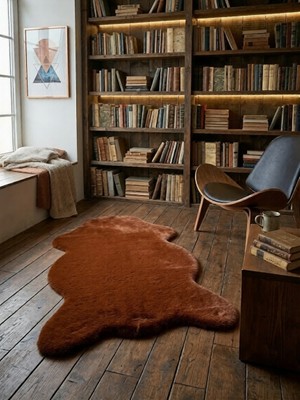 Soft Halı Kaliteli Kiremit Yumuşak Post Peluş