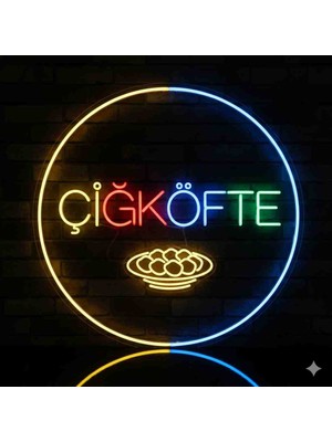 Kamer Neon LED Işıklı Çiğköfte