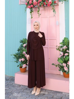 Nisum Moda Degajeli Sandy Pantolonlu Takım