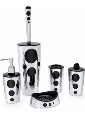 Pileli Store Punto 5 Parça Banyo Seti Krom ROYALEKS-F326