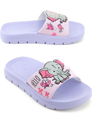 Gezer Kız Çocuk Yazlık Pu Islak Zemine Uygun Ev Bahçe Banyo Havuz Terlik