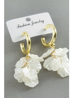 DS LLC Yaprak Inci Küpe DLLSRSBJ34