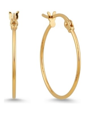 Zümrüt Sarraf 14 Ayar Altın Halka Küpe