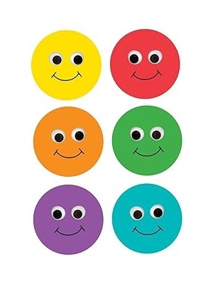 Indispensablely Hygloss 33710 Ürünler Mutlu Çok Renkli Gülen Yüz Sınıf Aksanları - Yaratıcı Öğretim Kaynakları - 6