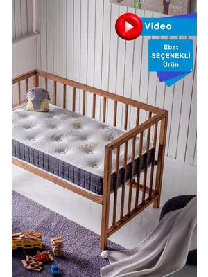 Bera Yatak Natural Park Yatak, Bebek Yatağı, Beşik Yatağı, Anne Yanı, Oyun Parkı Yatağı, Örme Kumaşlı - 10 cm