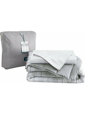 Othello Verno 195 x 215 cm Çift Kişilik Yorgan Seti Taş