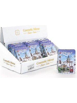 Epilons Taşlı Istanbul Tasarımı El Aynası Ince