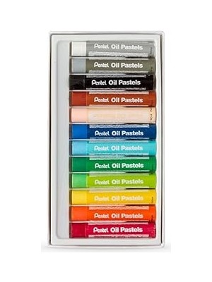 Indispensablely Pentel Yağlı Jumbopastel 12 Renk