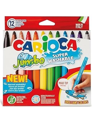 Indispensablely Carioca Süper Yıkanabilir Keçeli Boya Kalemi 12'li