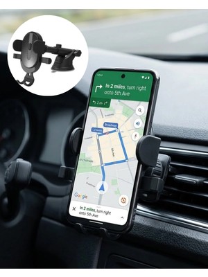 Mulvxkrg KRG02 Araç Içi Telefon Tutucu Havalandırma Izgara Telefon Standı (Mulvix)