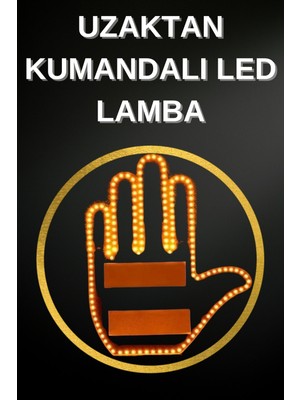 Buyx LED Işık El Işareti Araç Camı Için Uzaktan Kumandalı - BU002T-7GF1T0