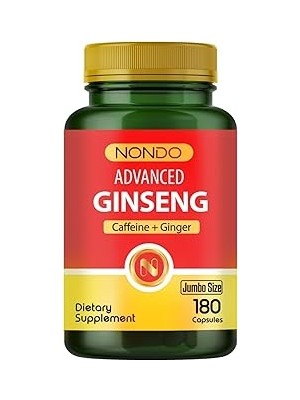 Indispensablely Nondo Ginseng 180 Kapsül Boy (Kore Panax Ginseng, Keçiboynuzu, Koenzim Q10)
